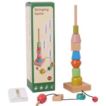 Děti Geometrický Tvar Odpovídající Dětské Barevné Kognitivní Počátku Vzdělávací Hračky Pro Děti, Montessori Učební Pomůcky Dřevěné Hračky