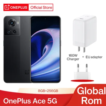 OnePlus Ace 5G MTK Dimensity 8100 MAX Global Rom 8GB 256GB Smartphone 150W Rychlé Nabíjení Mobilních Telefonů 120Hz AMOLED Android