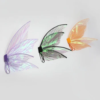 Maškarní Rekvizity Motýlí Křídla Víla Elf Cosplay Zdobit Děti Halloween Party Laskavost Příslušenství Šumivé Anděl Křídla