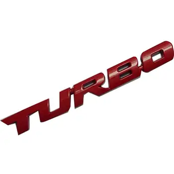 3D Slitiny Kovů Dopis Turbo Auto Motocykl Znak Odznak Obtisk Nálepka Dekor