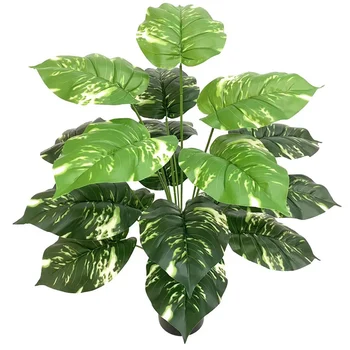 Simulace Zelených Rostlin Hrnkové Evergreen Velký Tropický Strom Leaf Zelené Rostliny Falešné Rostliny Interiéru Domova Obývací Pokoj, Kancelář Dekor