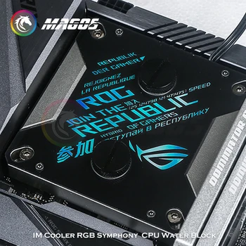 CPU Blok Chladiče ARGB Symfonie ROG Edice Pro LGA1700 1200 20XX Intel 115X Všechny Série, Vzor Přizpůsobení