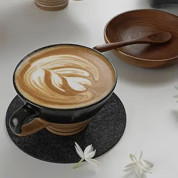 Japonský Styl Keramický Hrnek Kreativní Retro Káva Latte Cup Pruhované Snídaně Šálek Vody Šálek