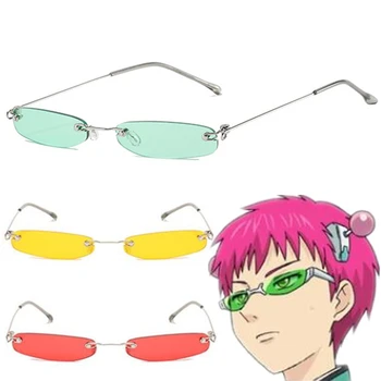 Anime Katastrofální Život Saiki Kusuo Cosplay Vrtaných Brýle Sluneční Brýle Rekvizity Unisex