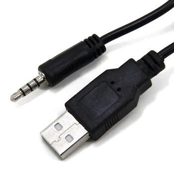 3-Stop USB 2.0 Typ A, 3.5 mm AUX Mužské Nabíjecí Kabel Kabel pro MP3, MP4 Přehrávače, Sluchátka, Reproduktory, Hodinky, Boombox