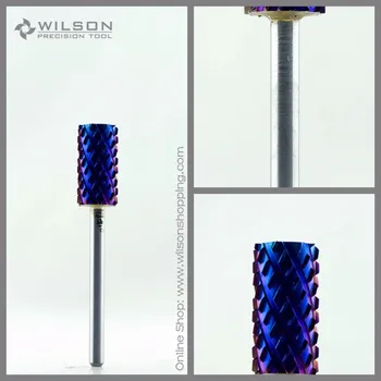 Velký Barel Ultra Hrubý (4XC-113007)Modrá Nano Nátěr WILSON Karbidu Nail Trochu Pro Elektrická Manikúra Drill