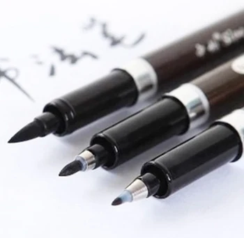 3ks/Mnoho čínské kaligrafie kartáč pero pro podpis Kreslení art marker Papírnictví školní supply art set ACS027