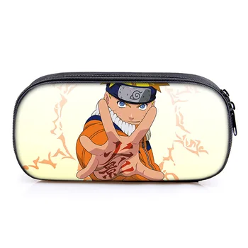 NOVÉ Anime Obrázek penál Kreslený Uzumaki Naruto, Uchiha Itachi Vysoká Kapacita Papírnictví Box Školní pomůcky Tužka Taška