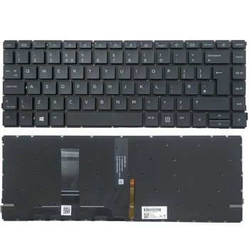 NOVÉ UK laptop Klávesnice pro HP ProBook 440 G8 445 G8 440 G9 445 G9 s podsvícením AEX8QE00010