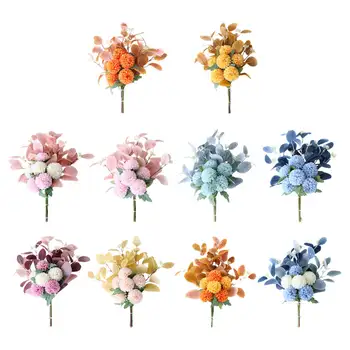 Umělá Květina Kytice Dekor Falešné Květiny Srapbook Nordic DIY Realistický Svatební Kytice Referenční Kytice pro Svatební Stůl
