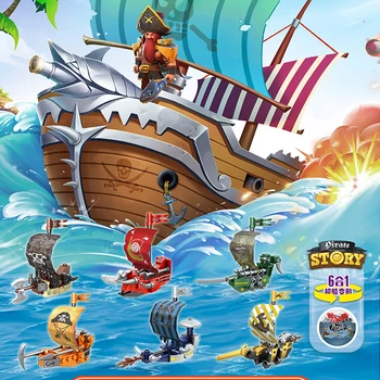 Gashapon Hračky Moře Rover Corsair Kombinace Mini Cihly Děti Hračky Pro Děti, Dívky, Dárky K Narozeninám