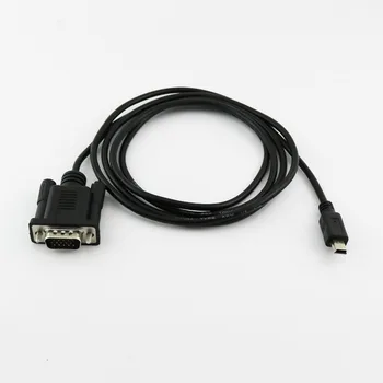 1x 1,5 m/5 ft Pro Mobilní DVD, EVD USB Mini 5pin Samec na VGA 15pin Samec Konektor Kabel Kabel Černý