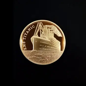 1912 Titanic Loď V Paměti RMS Obětí Ztroskotání Pamětní Zlaté Mince pamětní Mince Odznak Kolekce Domácí Dekoraci