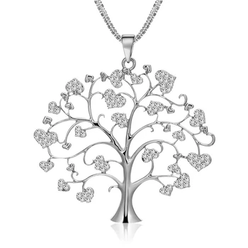 Kreativní Ženy Náhrdelník Strom Života Přívěskem Slitiny Jednoduchý Řetěz Náhrdelník Vánoční Narozenin Dárek Šperky