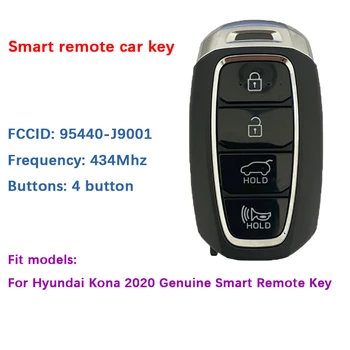 CN020161 Originální Pro Hyundai Kona 2020 Originální Smart Remote Klíč 4 Tlačítka 433MHz Číslo Dílu 95440-J9001