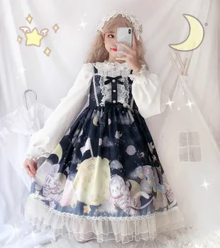 Lolita Styl Šaty Do Roku 2019 Nové Japonské Sladké Kawaii Lolita Špagety Popruh Vintage Šaty, Protože Tea Party Loli Party Šaty