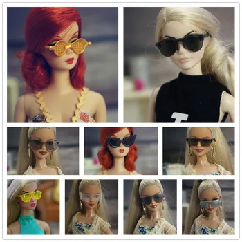Panenku sluneční Brýle / kombinovat Různé Styly, Módní Barevné Doll Příslušenství Pro 1/6 Barbie Kurhn Panenka GiftToys pro Dívky
