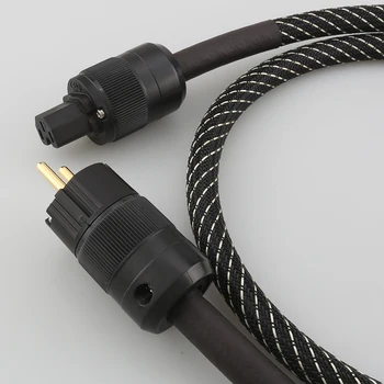 8N AC313 Mědi SCHUKO Napájecí Kabel pozlacené EUR power plug kabel hi-fi napájecí kabel kabel pro DVD, CD, AMP