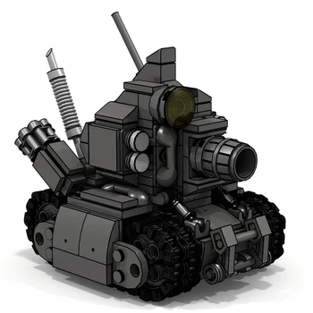 8 CM Nádrž Mecha Boje Válčení Voják Roboty Model Sestavy Malých Částic Stavební Bloky Vzdělávací Cihly Hračky Pro Děti
