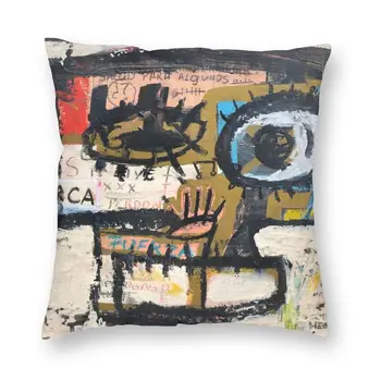 Moderní Salud Para Todos Perdon Y Fuerza Polštář Kryt pro Pohovku Sametové Basquiat Pop Art Polštář Dekorativní Doma