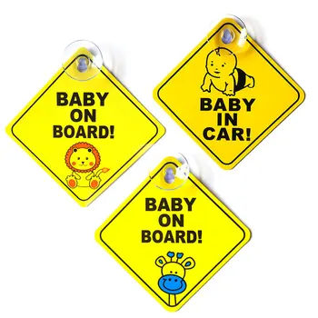 Baby na Palubě Auto Samolepky, Obtisky na Okna Vozidla, Bezpečnostní Výstražné Znamení, Nálepka Automobilové Příslušenství Styling