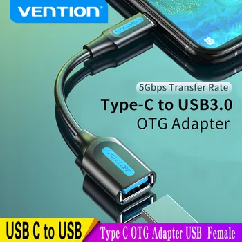 Intervence USB C na USB Adaptér, OTG Kabel, Typ C na USB 3.0 2.0 Samice Kabelový Adaptér pro MacBook Pro Xiaomi Huawei Type-C Adaptér