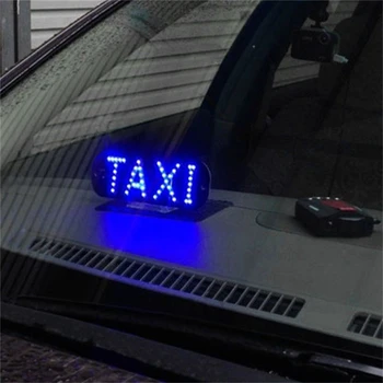 4 Barevné Taxi Cab čelní Sklo čelní Sklo Znamení Bílé LED Taxi Světlo Lampa Žárovka