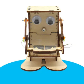 Robot Jíst Mince, dětské Hračky Diy Sestavený Vědecký Experiment Materiál, Hračky, Dřevěné Řemesla Diy Dřevěné Vánoční Dárek