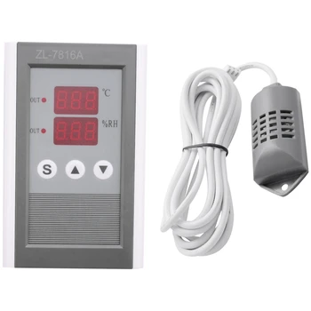 Zl-7816A,12V,Teplota A Vlhkost Regulátor Termostatu A Hygrostatu,Vlhkost Inkubátor,Inkubátor Controller