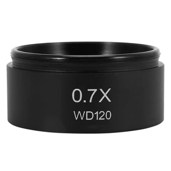 WD120 0,7 X Trinocular Stereo Mikroskop Pomocné Čočky Barlow Čočka 48mm Závit