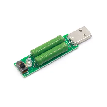 Mini USB Vypouštění Zatížení Rozhraní Odpor Tester Zatížení 2A/1A s Vypínačem Aktuální Detektor Stárnutí Rezistoru Modul 1A/2A Testování