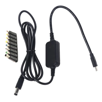 118 cm Délka USB C/Typ-C PD na 12V 3.5/4.0/4.8/5.5/6.0/6.3 mm Napájecí Kabel pro Router CCTV Kamery
