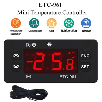 Mini Regulátor Teploty 220v Mikropočítač Termostaty Digitální Termostat Chlazení Alarm S Ntc Čidlo