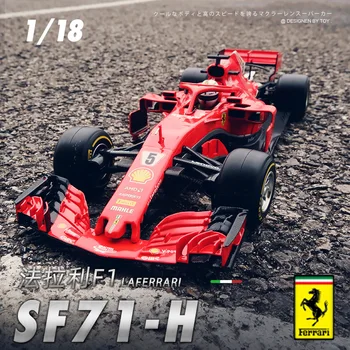 Bburago 1:18 Ferrari SF71 #5 #7 F1 závodní simulační model slitiny modelu auta, Sbírat dárky, hračky