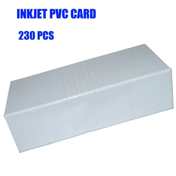 230pcs Inkoustové PVC ID Karty Karty Pro tisk Epson R290 R330 R390 L800 L801 L805 P50 T60 R330 Px700w Px800FW Px665 px660