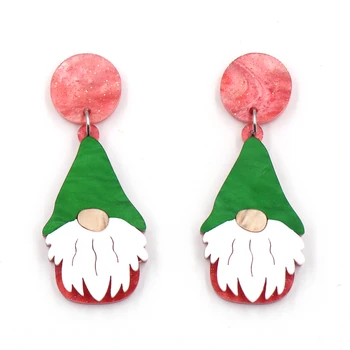 1pár 35mm Nový produkt KN Drop Gnome vánoční roztomilý Akrylové náušnice Šperky pro ženy