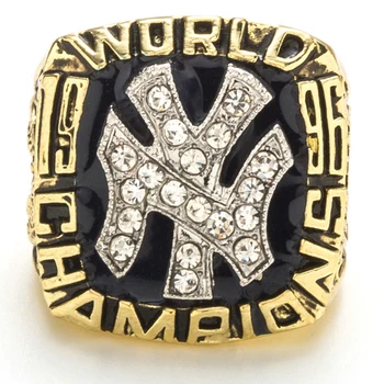 Zdarma ship1996 prsten mistrovství Světa Profesionálního Baseballu 9-12 velikost Ventilátoru suvenýry replika pohyb prsten s dřevěnou krabici