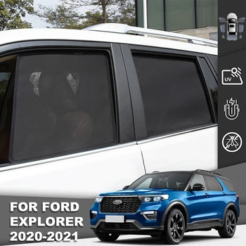 Pro Ford Explorer 5 2011-2019 Auto Sluneční Clony Štít Magnetické Přední Sklo Rám Opona Dítě Zadní Boční Okno, Sluneční Odstín Kšiltem
