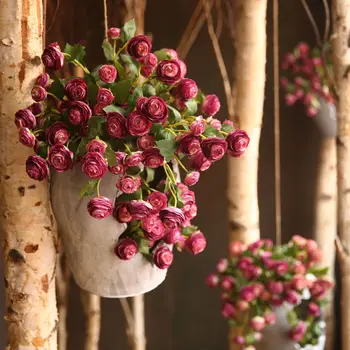 Umělá květina růže hedvábí banda 42cm/16.5 v umělé rostliny festival, strana, narozeniny, svatební krytý zahradní dekorace