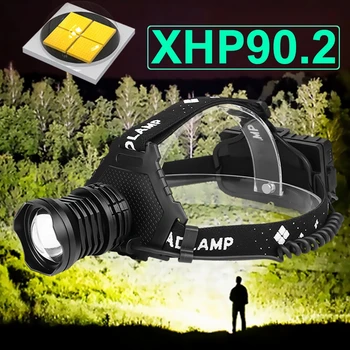 Paweinuo XHP90.2 LED Světlomet XHP90 High Power LED Hlavy Lampa 36W Usb 18650 Dobíjecí XHP70 Hlavu Světlo XHP50.2 Zoom Světlomet
