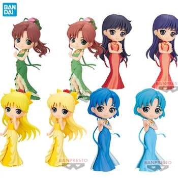Bandai Sailor Moon Věčný Anime Obrázek Q posket PRINCEZNA MARSU Aino Minako Mako Kino Akční Obrázek Hračky Pro Děti, Dárek, Model