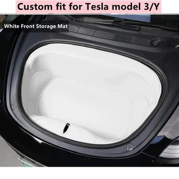 Tesla Model 3 Y Custom Fit Frunk Kufr Rohože Odolné Auto Interiérové Doplňky, Koberce Pro Zadní Úložný Kufr Bílá Mat Tesla
