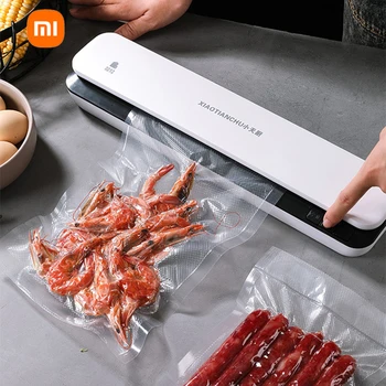 Xiaomi Elektrické Vakuové Sealer Balicí Stroj Pro Domácí Kuchyň Včetně 10ks Potravin Saver Tašky Komerční Vakuové Potravin Těsnění