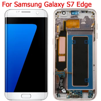 Původní G935F Displej Pro Samsung Galaxy S7 Edge G935F/DS, LCD Displej S Rámem 5.5