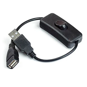NOVÝ USB Kabel S Vypínačem ON/OFF Prodlužovací Kabel Přepínač Pro USB Lampa USB Ventilátor napájecího vedení Odolné HOT PRODEJ Adaptéru