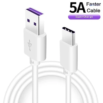 5A Originální Kabel USB Typ C Kabel Rychlé Nabíjení Quick Charge Pro Huawei, Samsung, Xiaomi Mobilní Telefon Nabíječka Kabel USB-C kabel