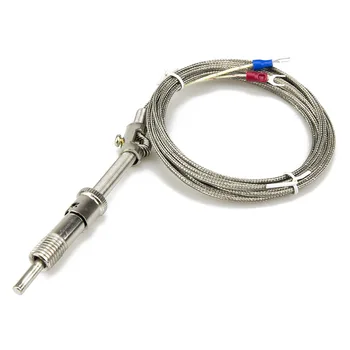 FTARS01 K E typ J 3m kovové opletené kabel M12 tlak jarní 32mm délka rukávu termočlánkové snímače teploty WRNT WRET