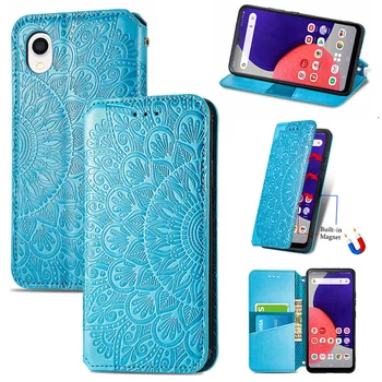Pro Samsung A22 S 5G Flip Case Luxusní 3D Reliéf Kůže Magnetické Book Cover Samsung Galaxy A22s Případě 22 SC-56B Peněženka Funda