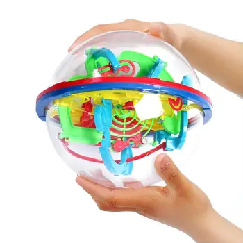 100 Úrovní Perplexus 3D Magic Maze Míč IQ Rovnováhu Magnetický Mramor Puzzle Hra pro Dítě a Hračky pro Dospělé
