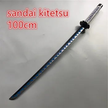 100cm Anime 1:1 Cosplay 2. Generace kitetsu Zoro Meč, Zbraň, Katana Espada Dřeva Ninja Nože, Samurajský Meč Prop Hračky